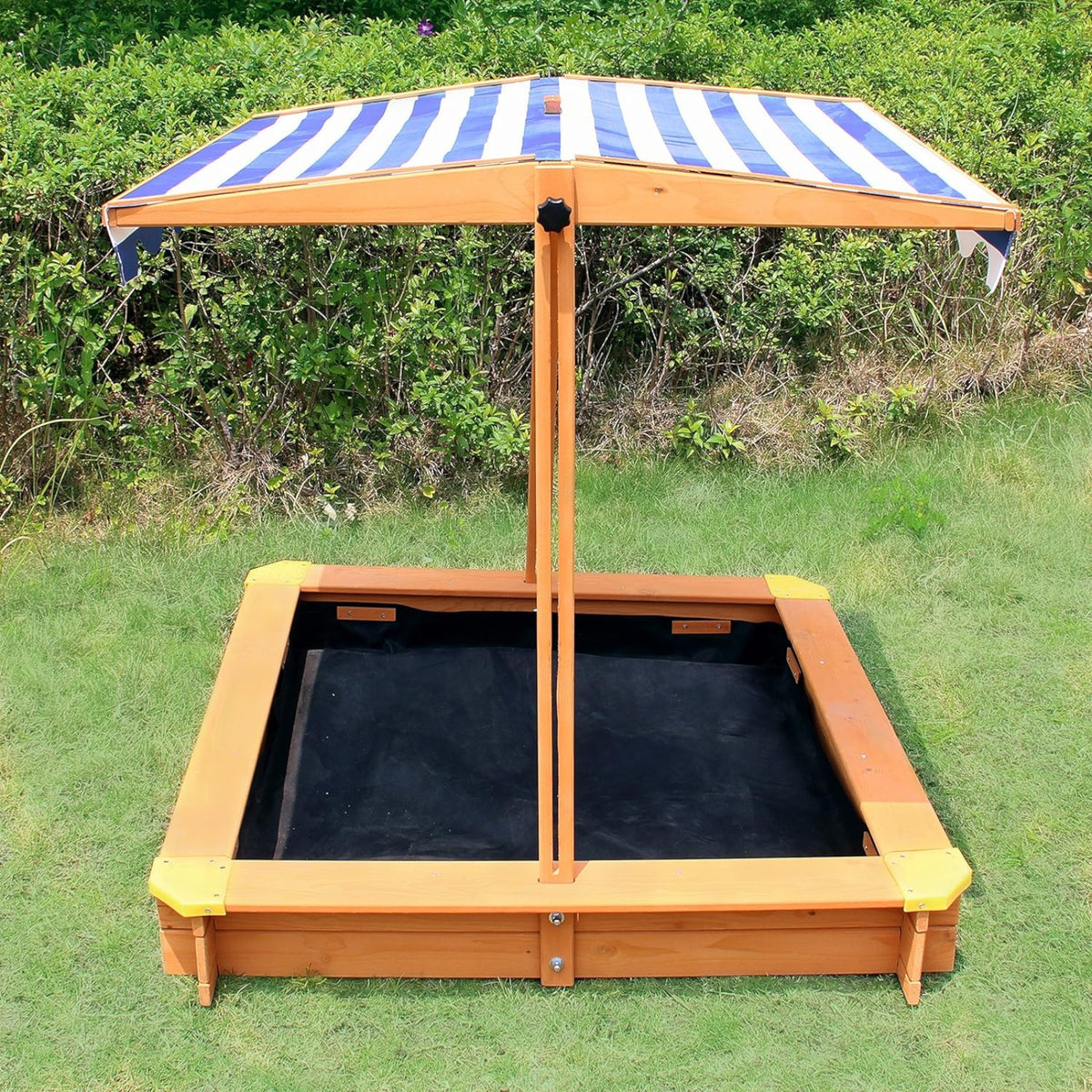 Benbo Kids fa gyermek homokozó 360°-ban állítható anti-UV napellenzővel – 118 × 118 cm