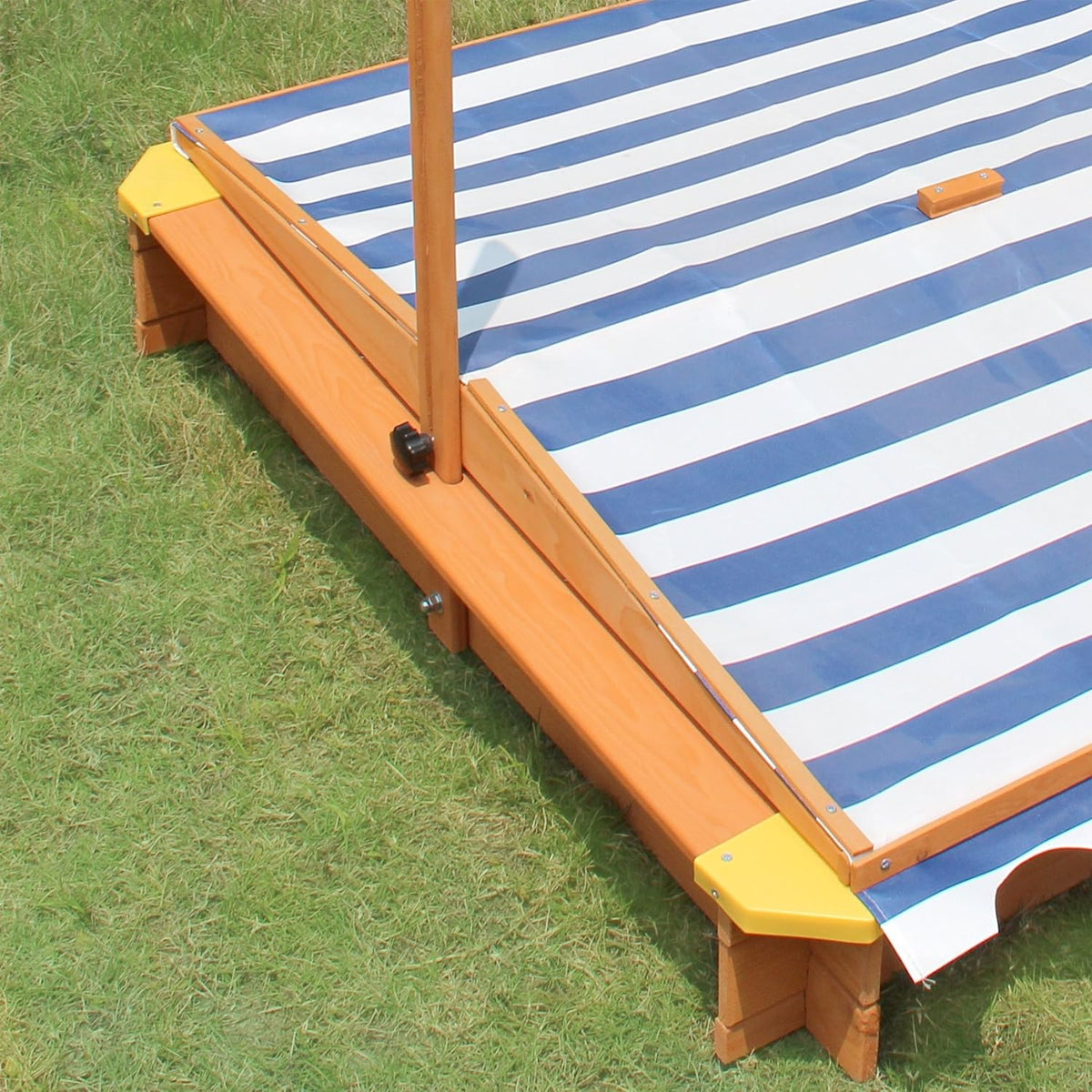 Benbo Kids fa gyermek homokozó 360°-ban állítható anti-UV napellenzővel – 118 × 118 cm