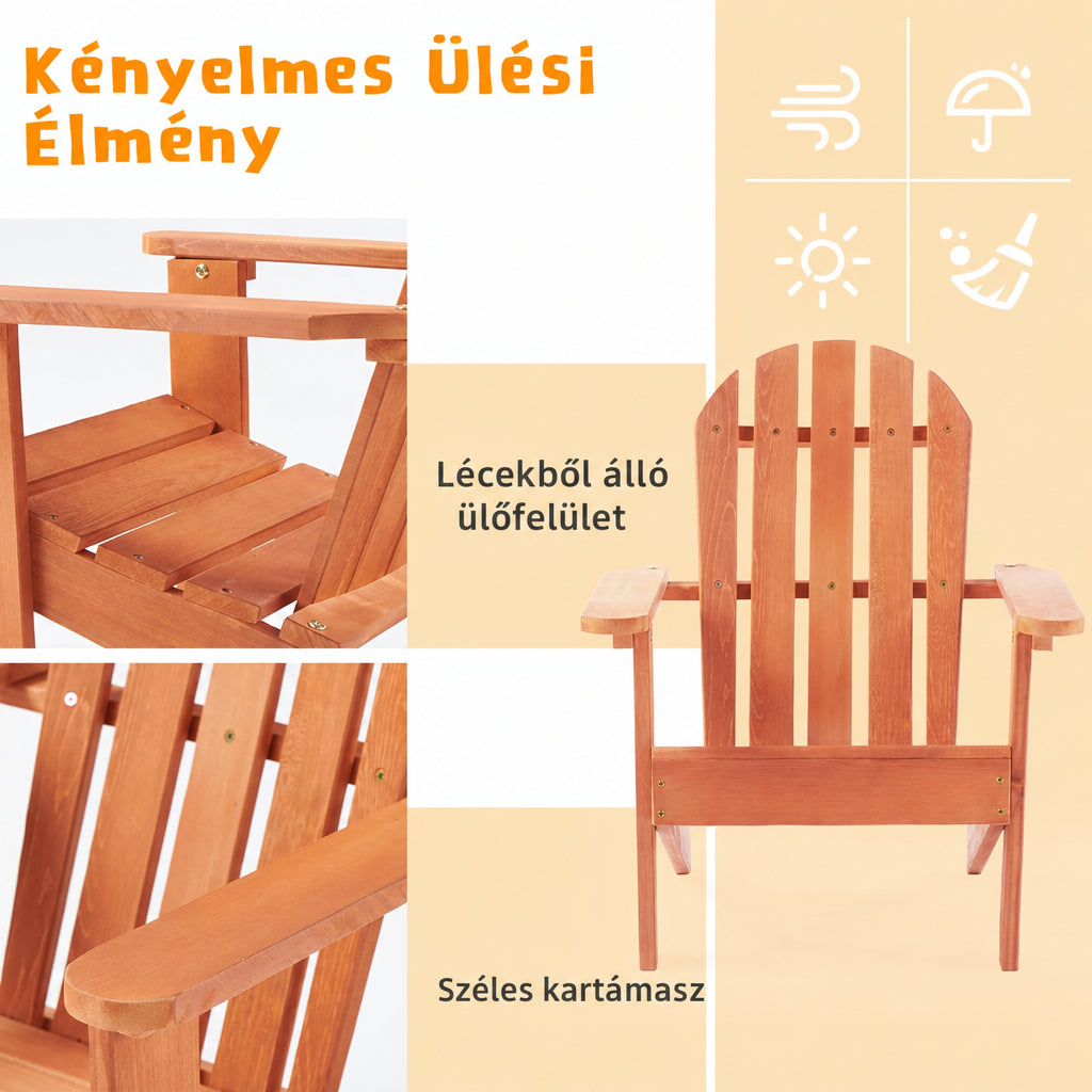 Benbo Kids Adirondack fa gyermekszék – kerti pihenőszék cédrusfából