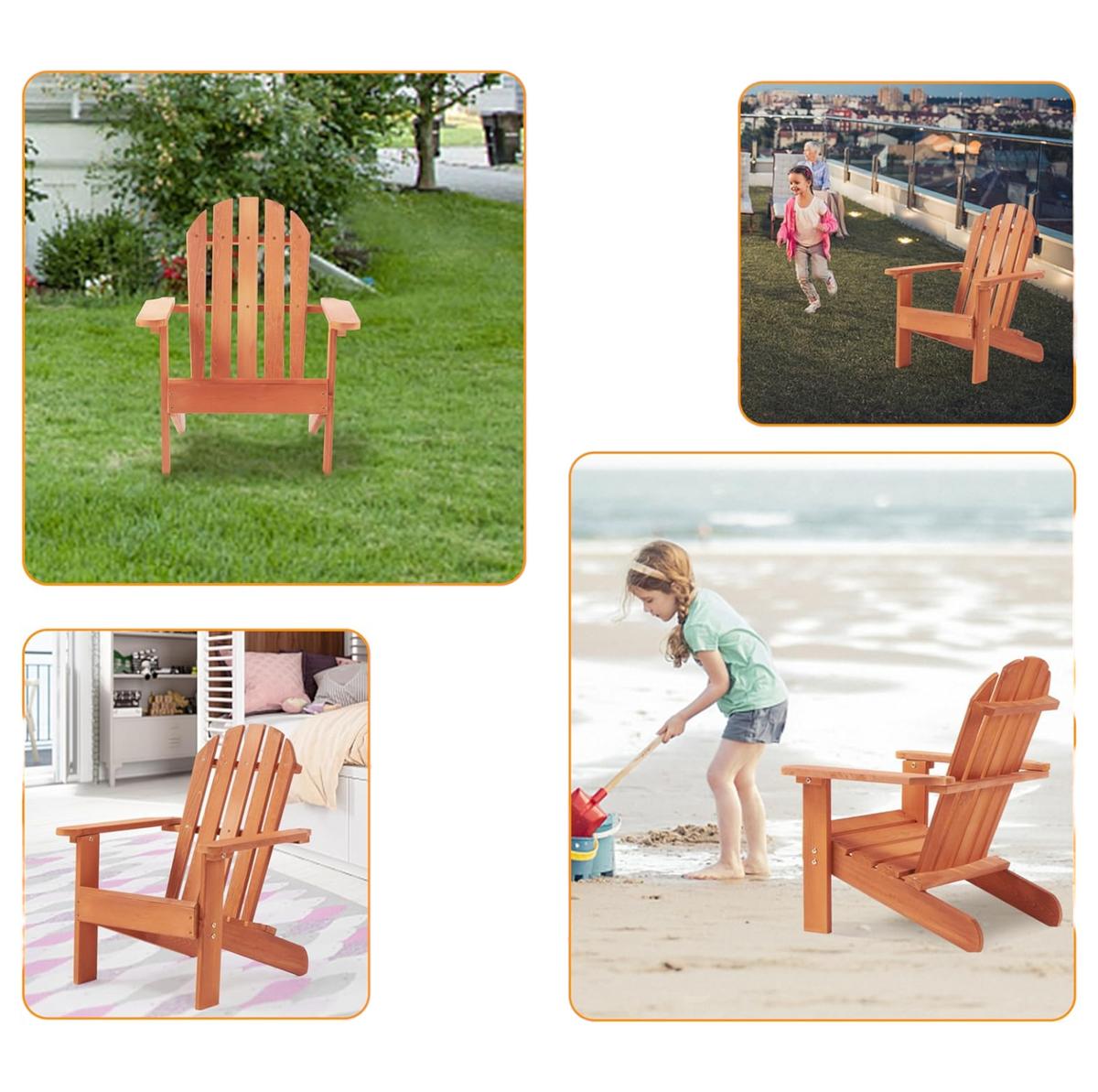 Benbo Kids Adirondack fa gyermekszék – kerti pihenőszék cédrusfából