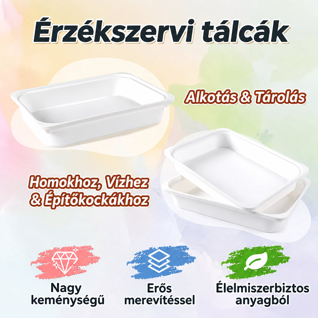 Benbo Kids 3 az 1-ben aktivitásasztal 2 székkel – homok- és vízjátékkal, fehér- és krétatáblával