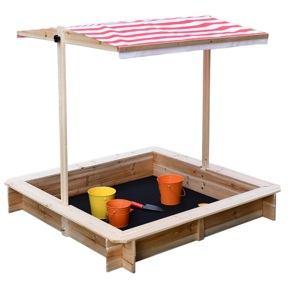 Benbo Kids fa homokozó állítható UV 30+ tetővel – 117 × 117 cm