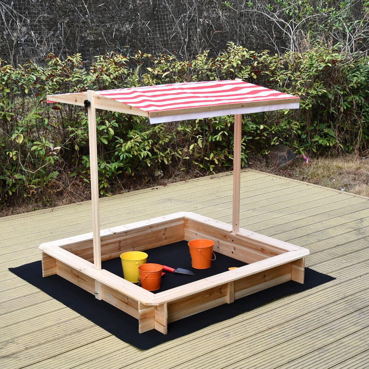 Benbo Kids fa homokozó állítható UV 30+ tetővel – 117 × 117 cm