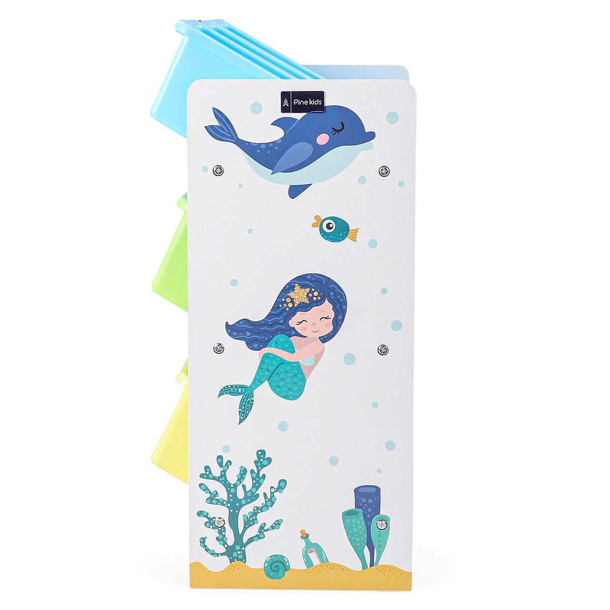 Benbo Kids Mermaid játéktároló 9 kivehető műanyag dobozzal – sellő és delfin