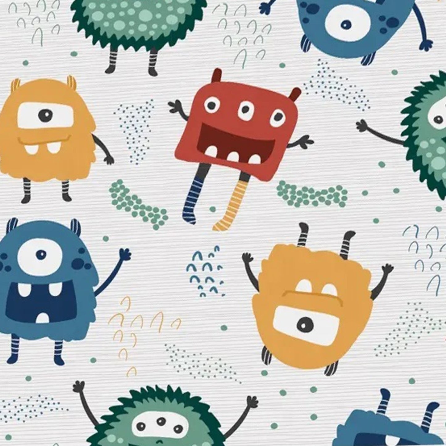 Gyerekágy leesésgátlóval – Szörnyecskék, 140 x 70 cm