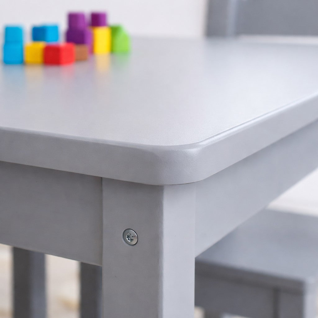 Benbo Kids gyermekasztal 4 székkel – szürke
