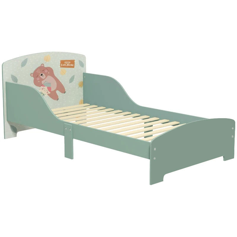 Benbo Kids FOREST gyermekágy leesésgátlóval – mackómintás, 140 × 70 cm-es matrachoz