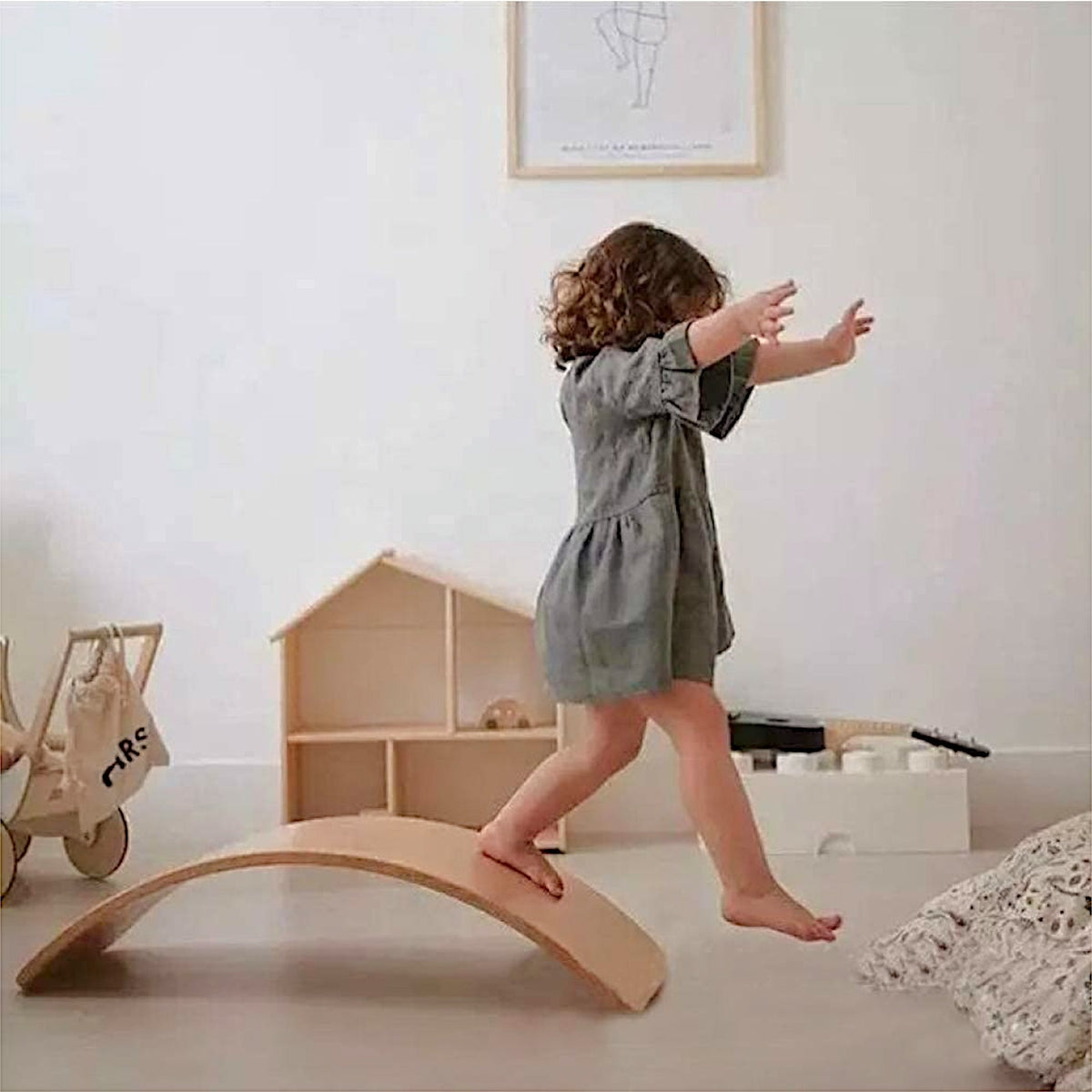 Benbo Kids fa egyensúlyozó deszka – 82 × 30 cm