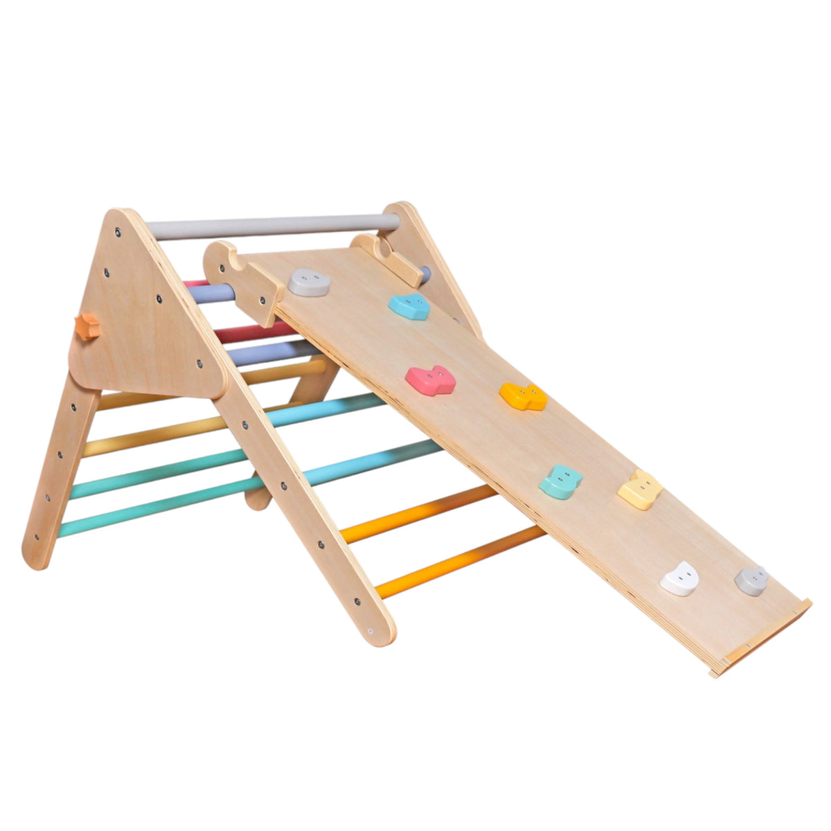 Benbo Kids 2 az 1-ben Pikler háromszög kétoldalas mászó- és csúszdarámpával