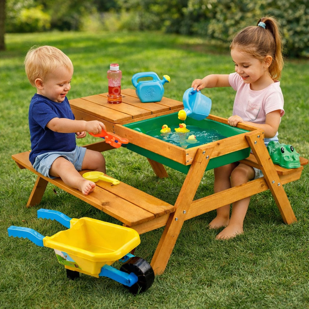 Benbo Kids fa gyermek homokozó és piknikasztal egyben