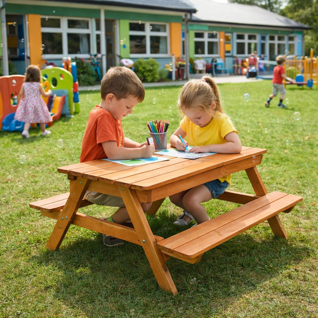 Benbo Kids fa gyermek homokozó és piknikasztal egyben
