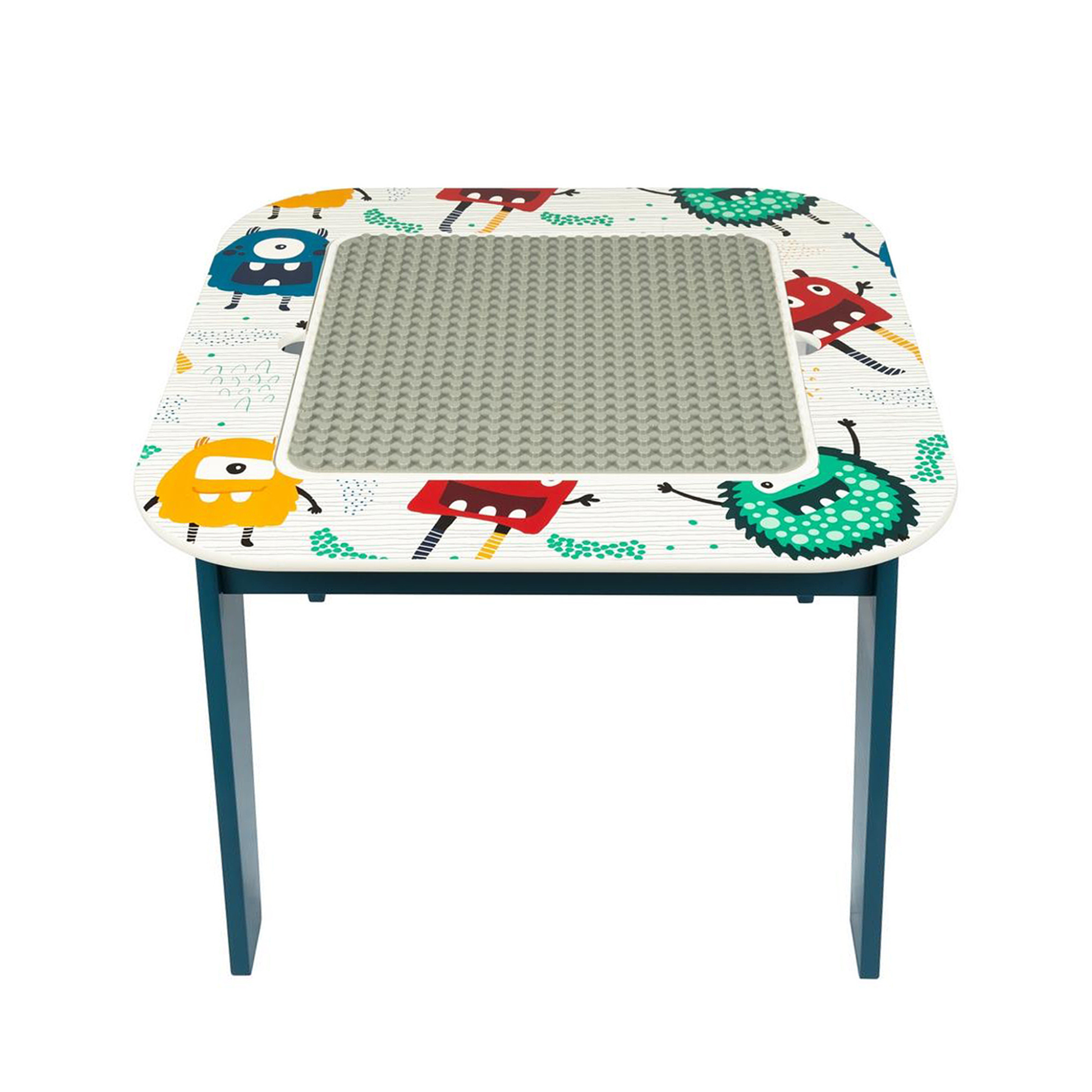 Benbo Kids gyerekasztal LEGO® kompatibilis alaplappal és tárolóval