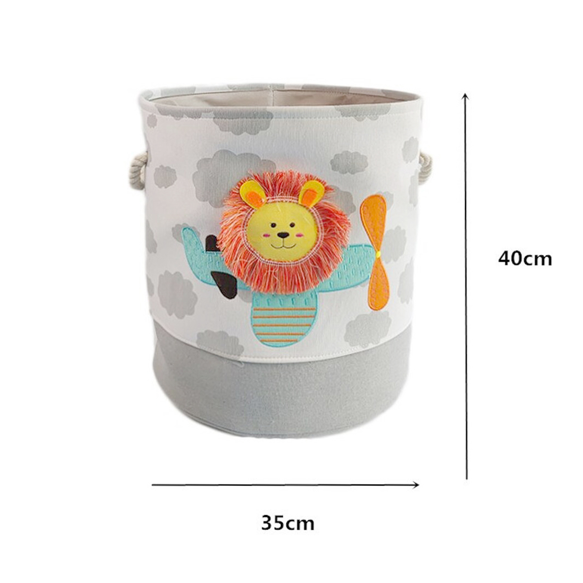 Könnyű és hordozható gyerek tárolókosár