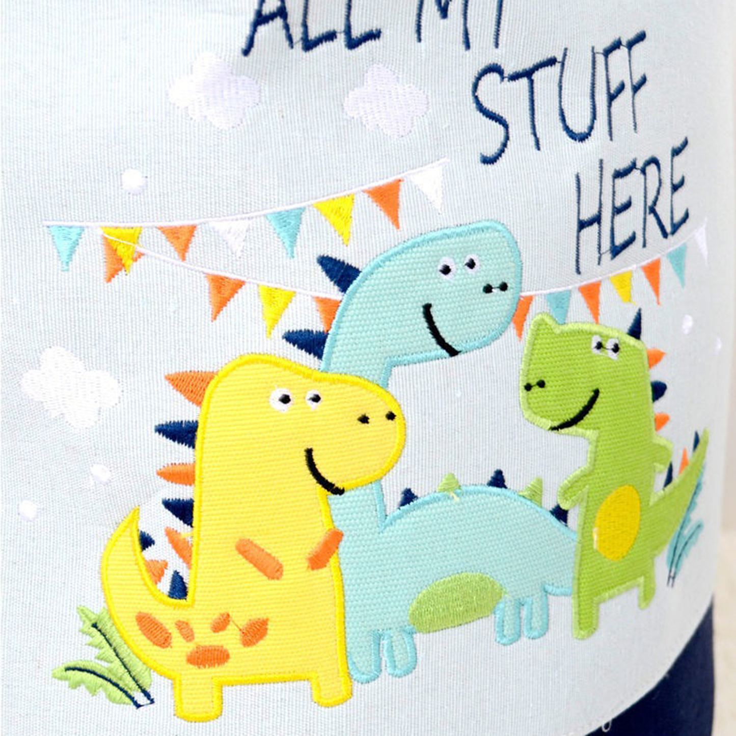 Összecsukható játéktároló kötél fogantyúkkal