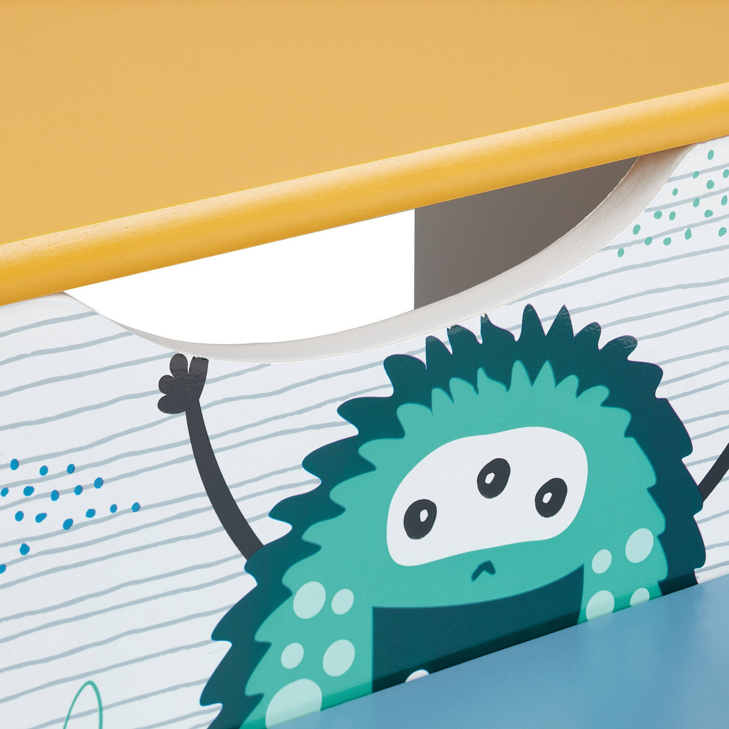 Vidám Szörnyecske mintás fellépő szék gyerekszobába