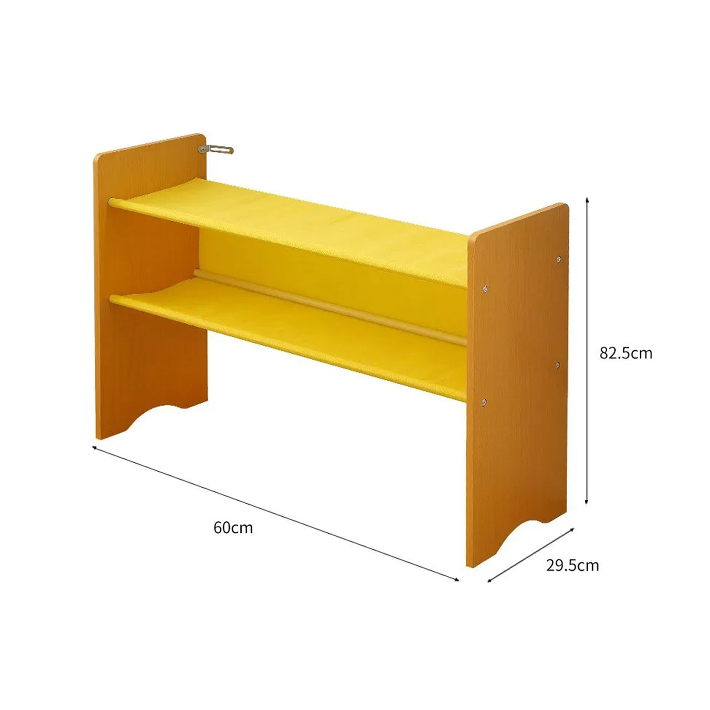 Vidám dizájnú gyerekszoba játékrendszerező